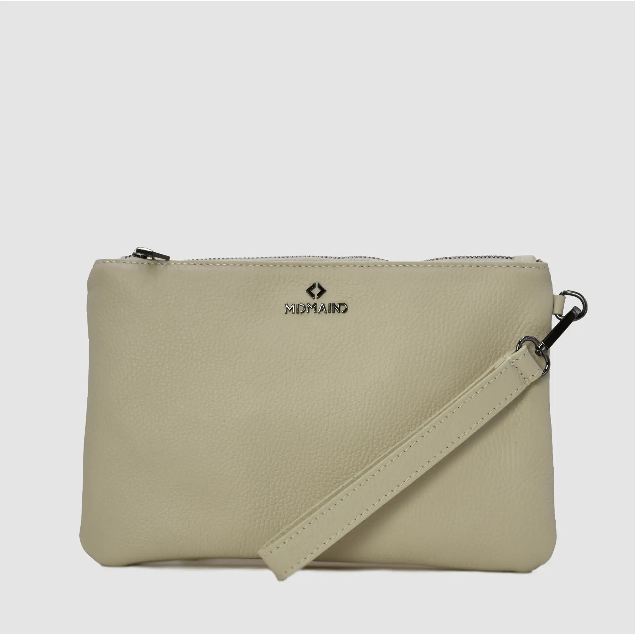 ANNA - Pochette in pelle - CREMA - MIDMAIND™ | BRAND