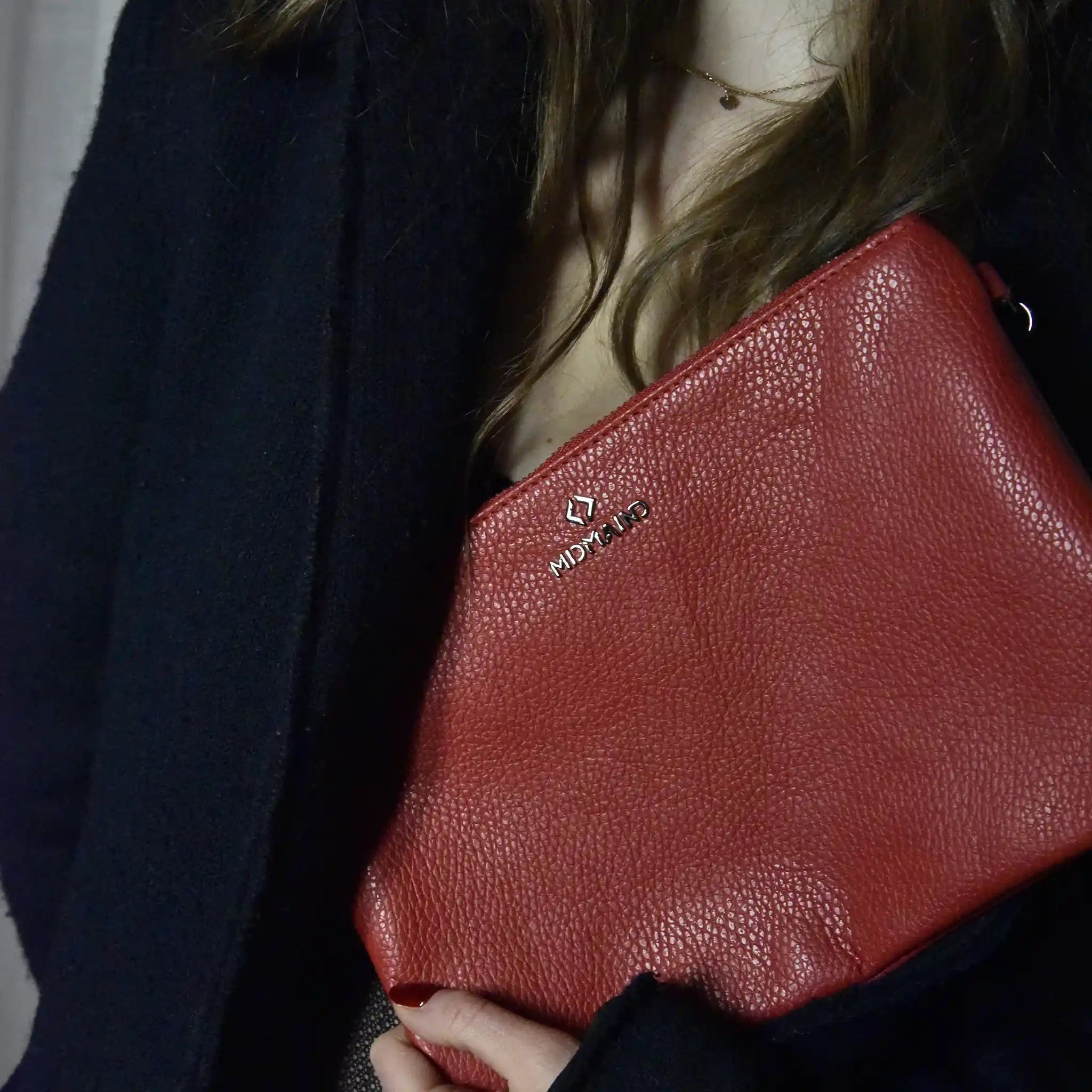 ANNA - Pochette in pelle - ROSSO - MIDMAIND™ | BRAND