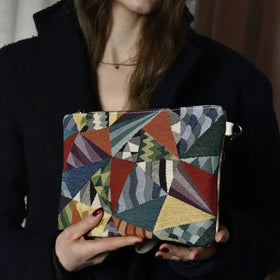 ANNA PABLO - Pochette in pelle & tessuto - Limited Edition - MIDMAIND™ | BRAND