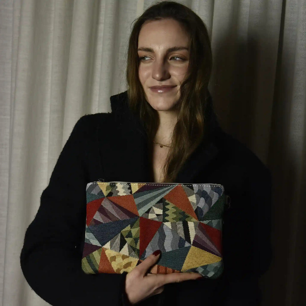 ANNA PABLO - Pochette in pelle & tessuto - Limited Edition - MIDMAIND™ | BRAND