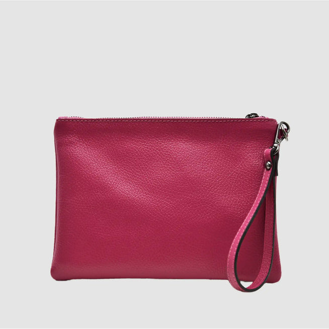 ANNA - Pochette in pelle - FUCSIA - MIDMAIND™ | BRAND