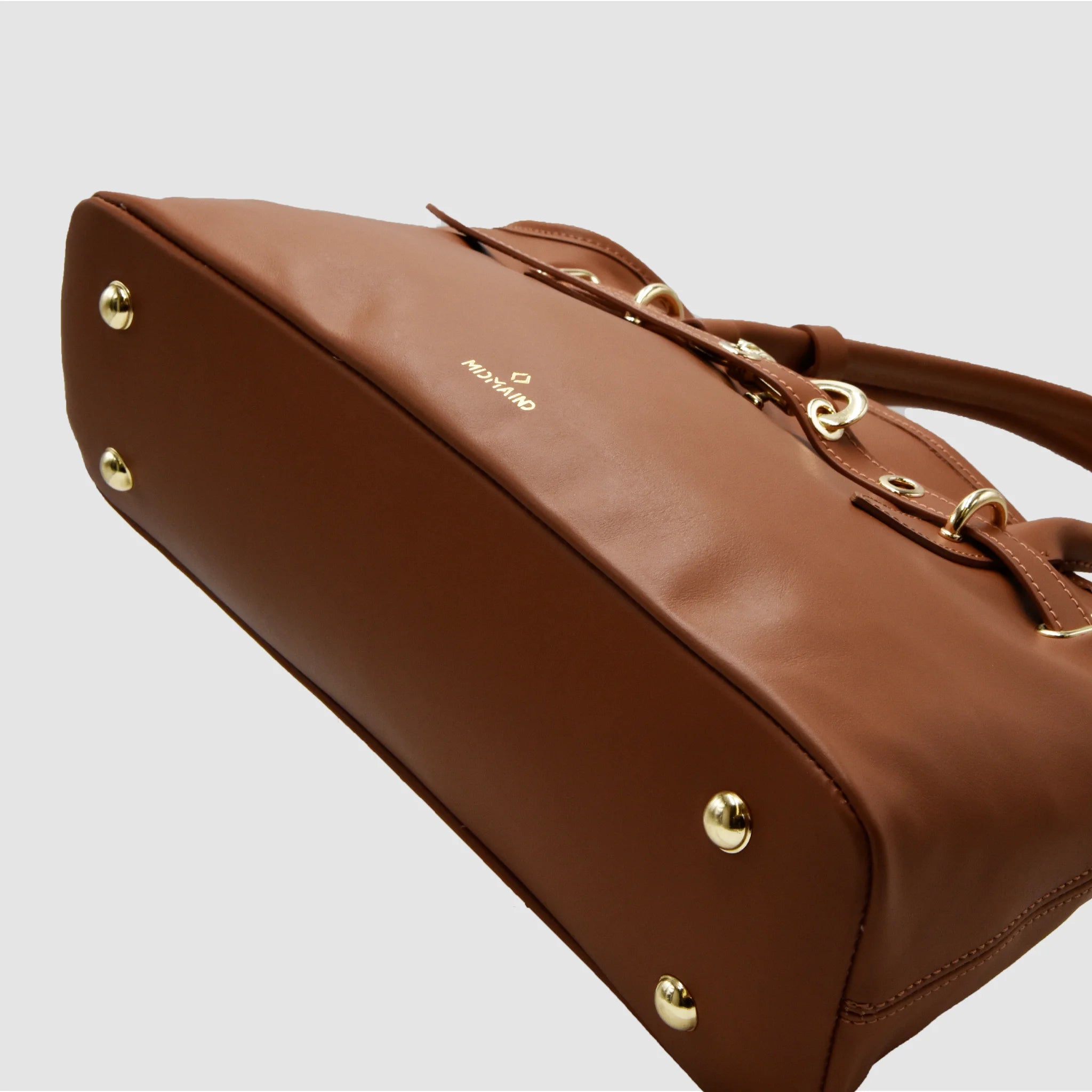 BOLD - Borsa a spalla in Pelle Sauvage - Cuoio - MIDMAIND™ | BRAND