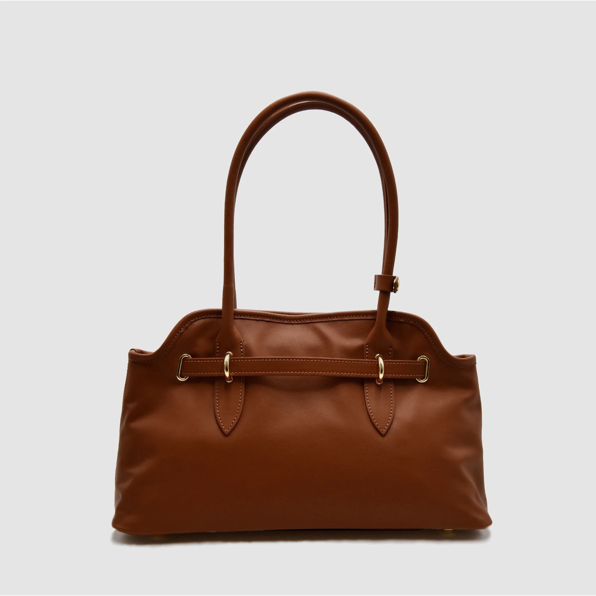 BOLD - Borsa a spalla in Pelle Sauvage - Cuoio - MIDMAIND™ | BRAND