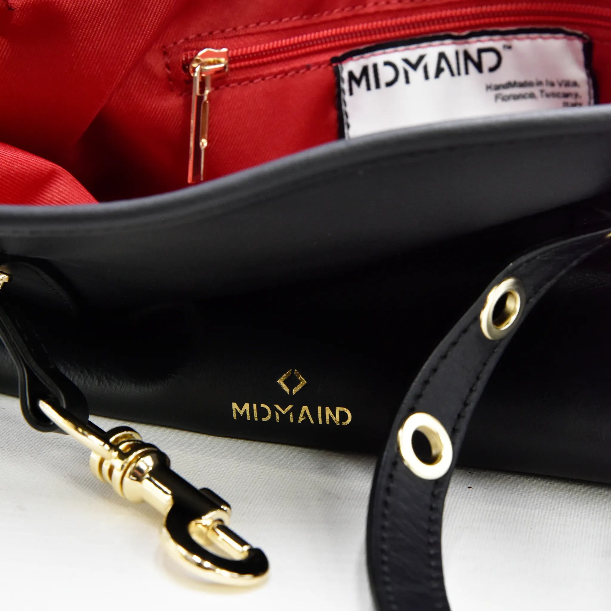 BOLD - Borsa a spalla in Pelle Sauvage - Nero - MIDMAIND™ | BRAND