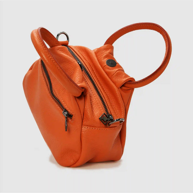 PETITE M - Borsa a mano in pelle - ARANCIONE