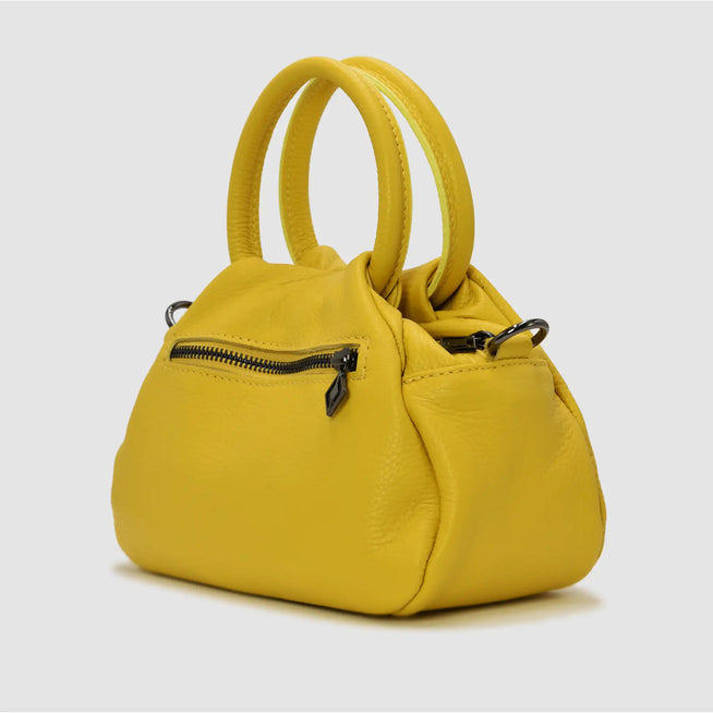 PETITE M - Borsa a mano in pelle - GIALLO