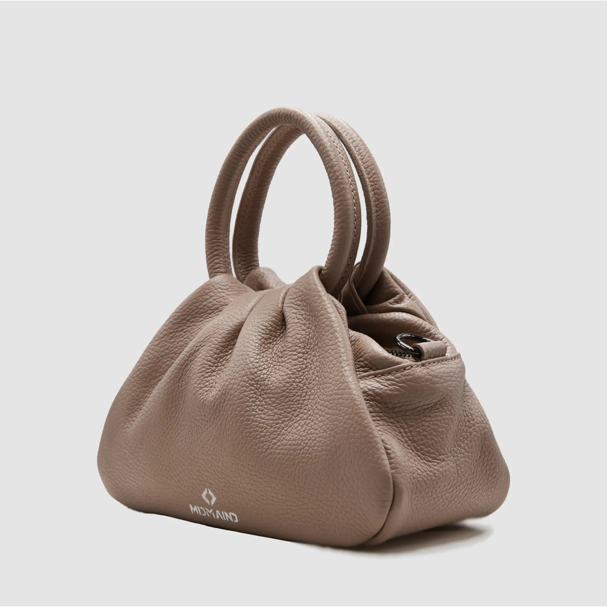 PETITE M - Borsa a mano in pelle martellata - ROSA ANTICO