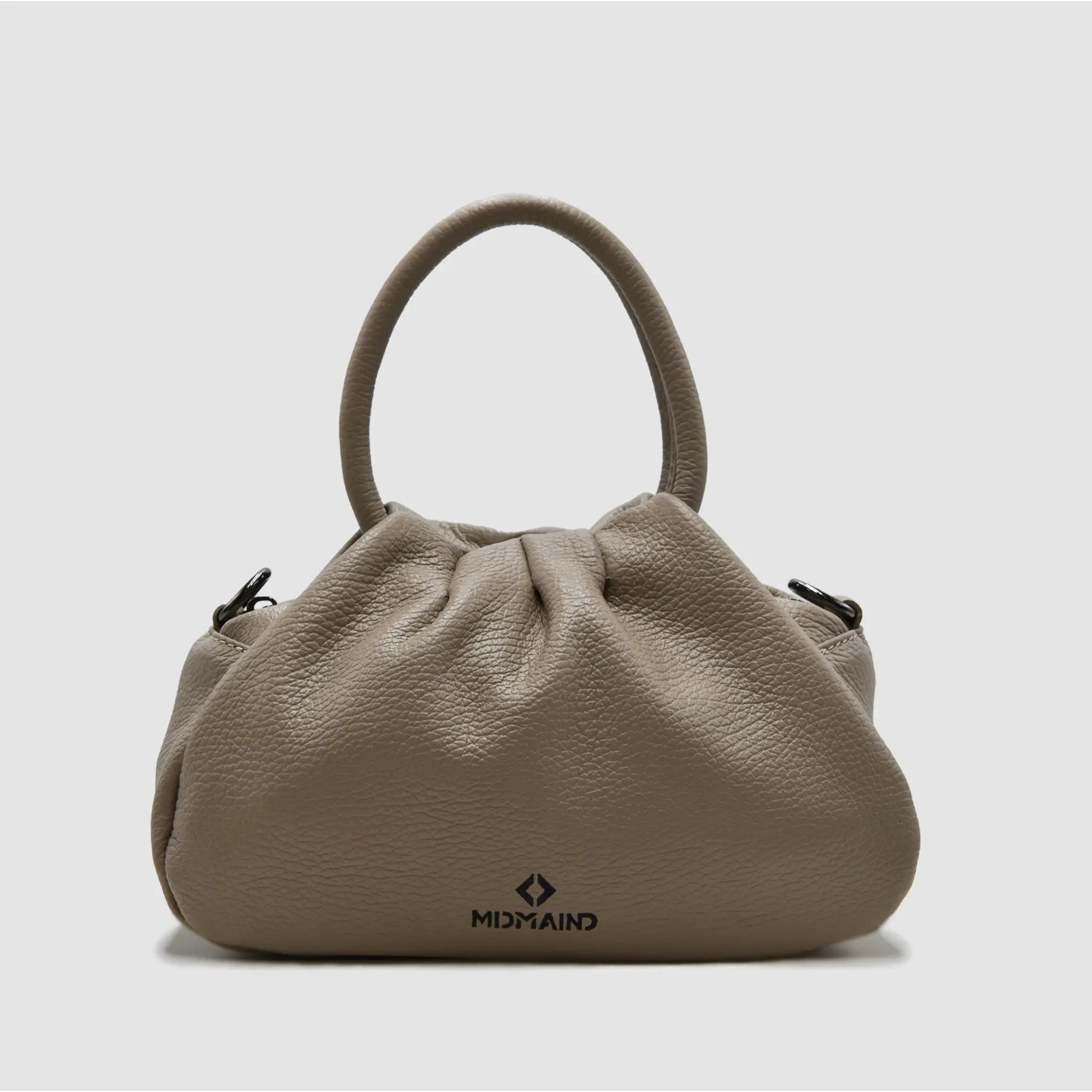 PETITE M - Borsa a mano in pelle martellata - TAUPE
