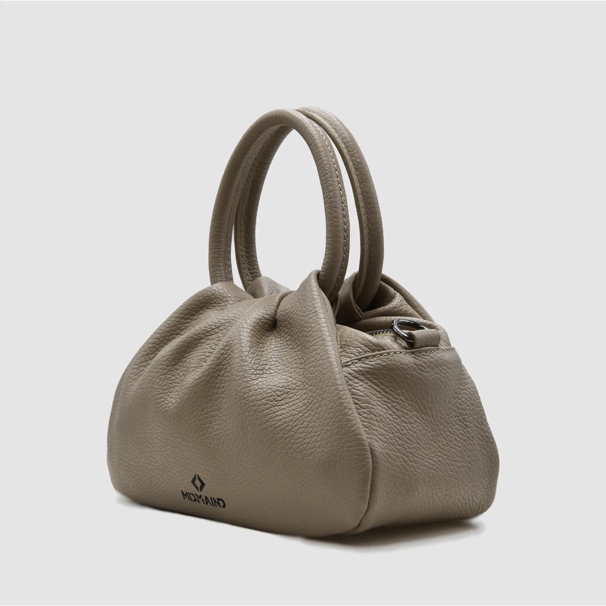 PETITE L - Borsa a mano in pelle martellata - TAUPE