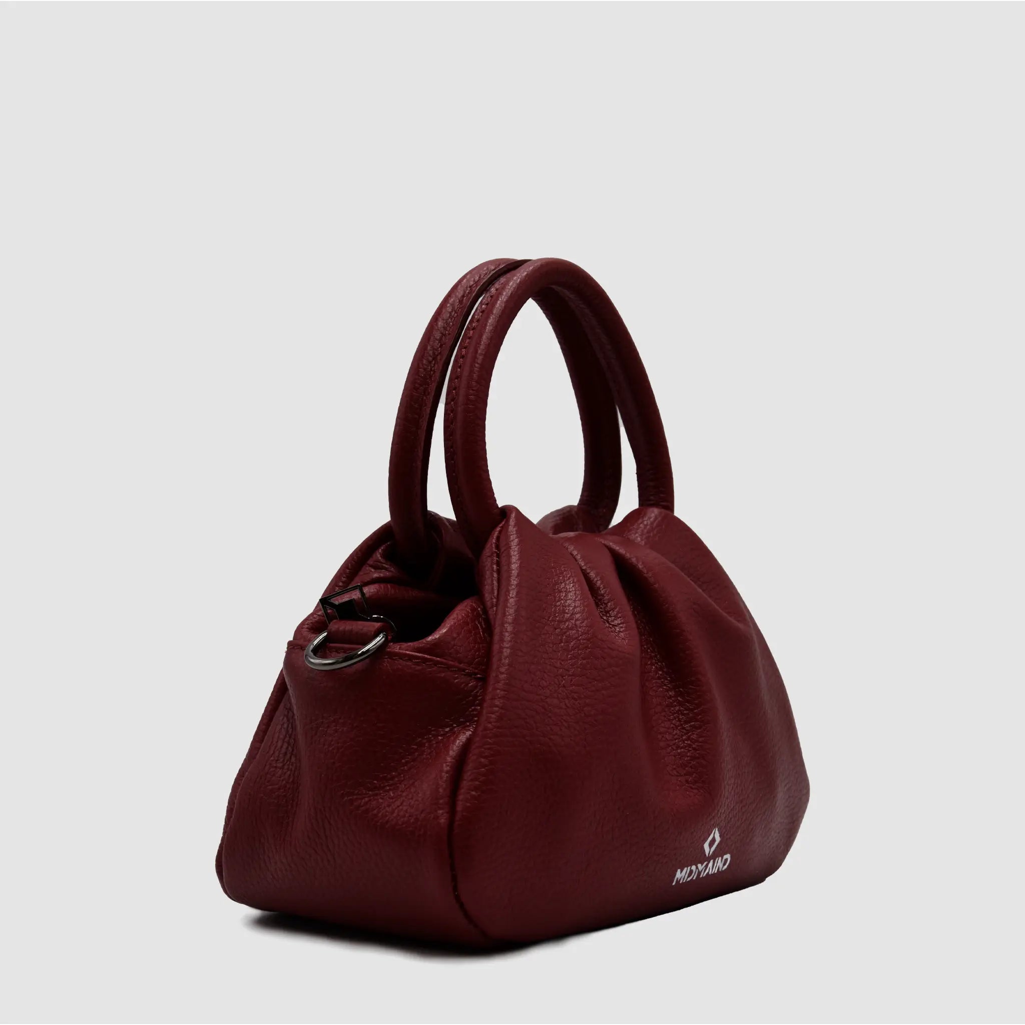 PETITE S - Borsa a mano in pelle martellata - BORDEAUX