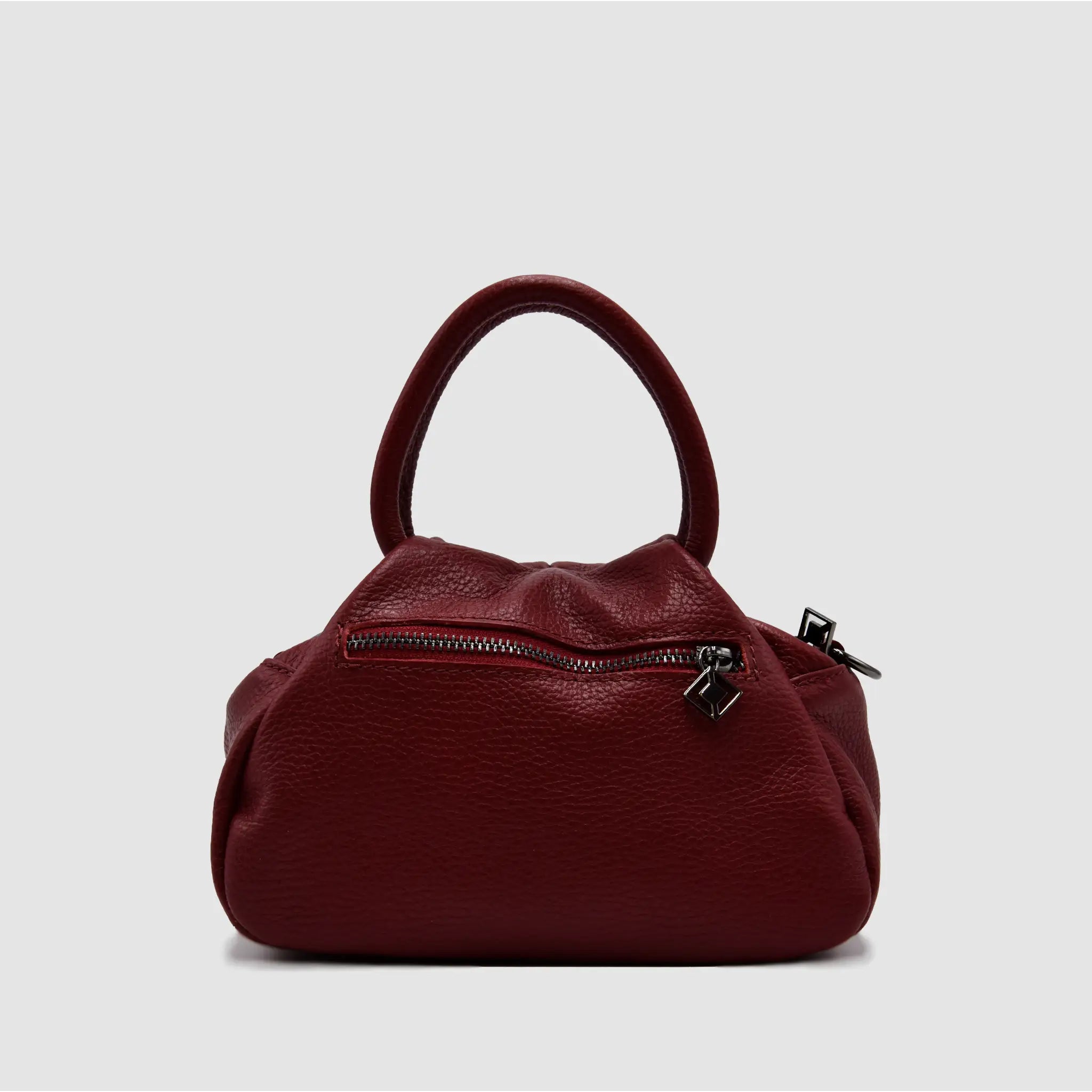 PETITE S - Borsa a mano in pelle martellata - BORDEAUX