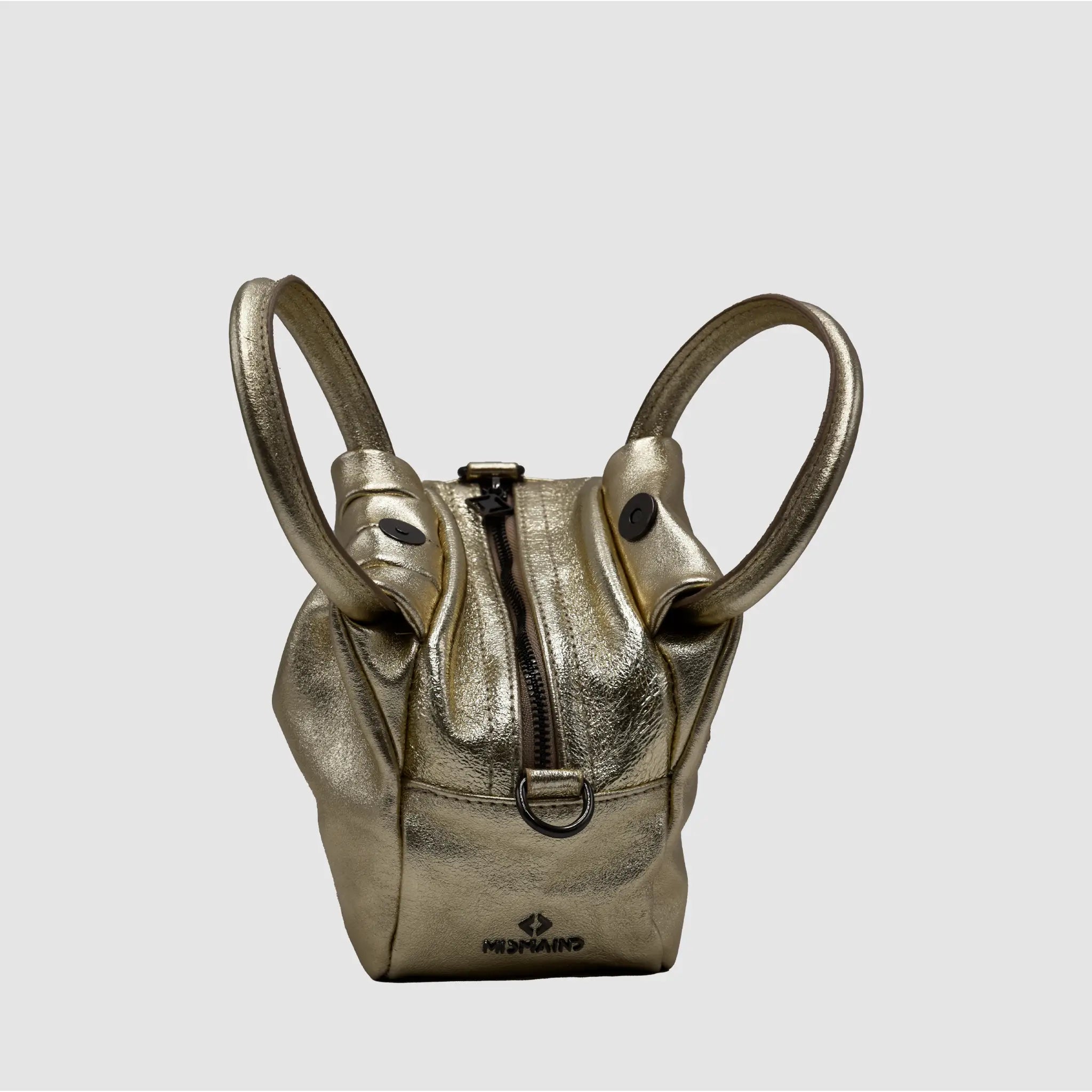 PETITE S - Borsa a mano in pelle martellata - GOLD