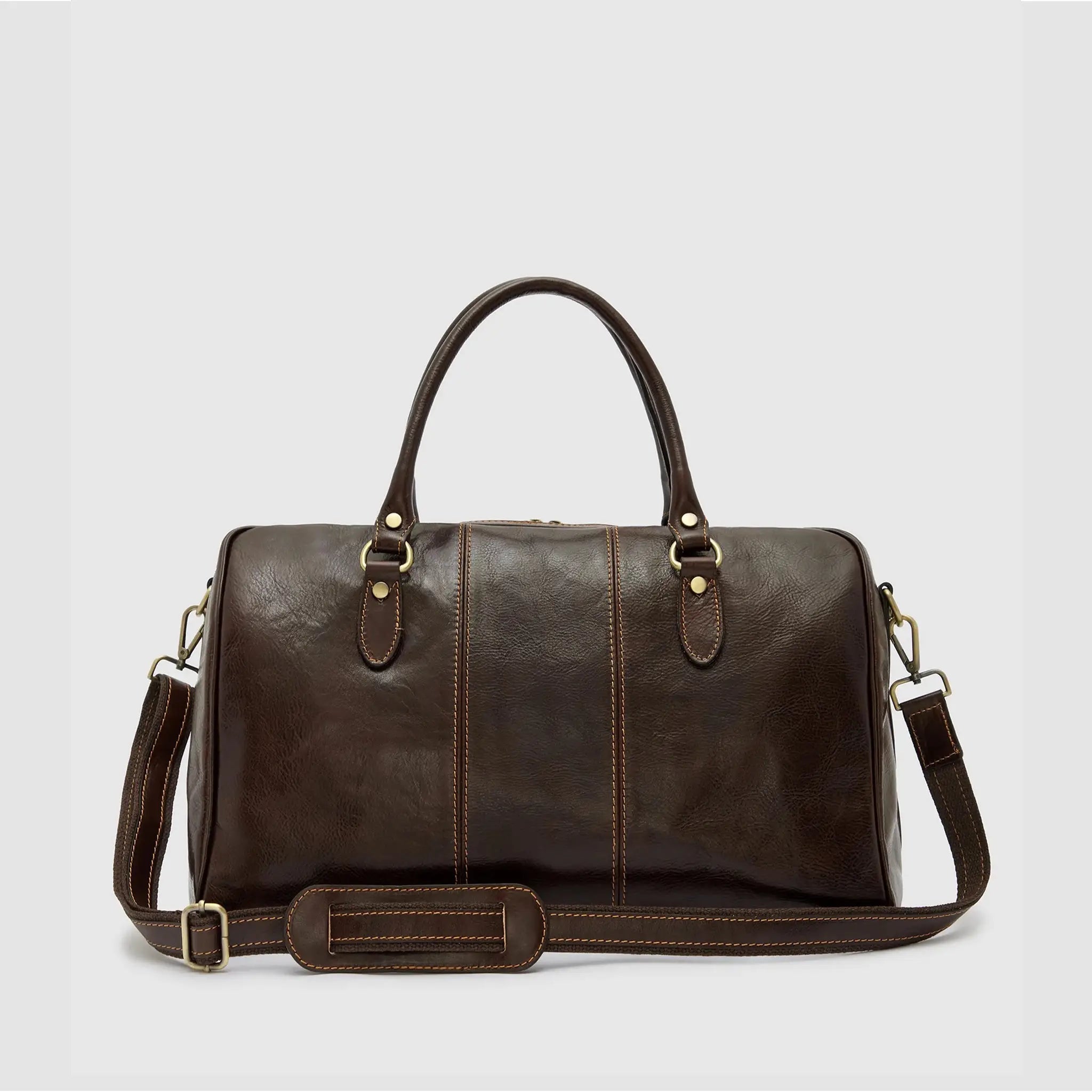 Borsone da Viaggio Medio in Vera Pelle Made in Italy | MONEY BAG M - MIDMAIND™ | BRAND