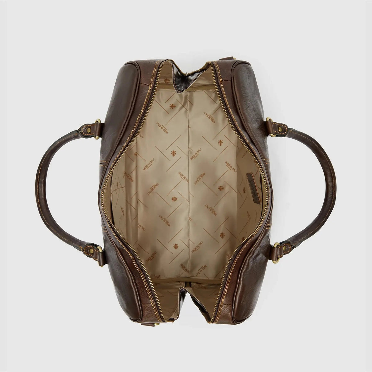 Borsone da Viaggio Medio in Vera Pelle Made in Italy | MONEY BAG M - MIDMAIND™ | BRAND