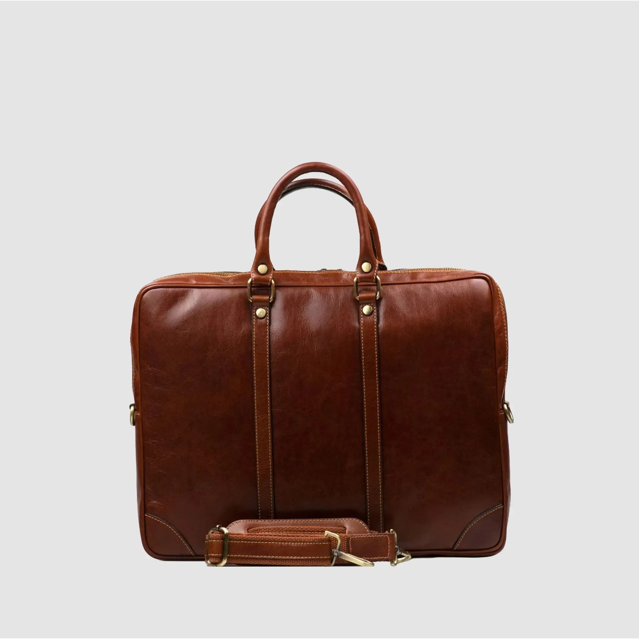 Cartella da Lavoro in Cuoio Pieno Fiore Made in Italy | BUSINESS FOLDER - MIDMAIND™ | BRAND