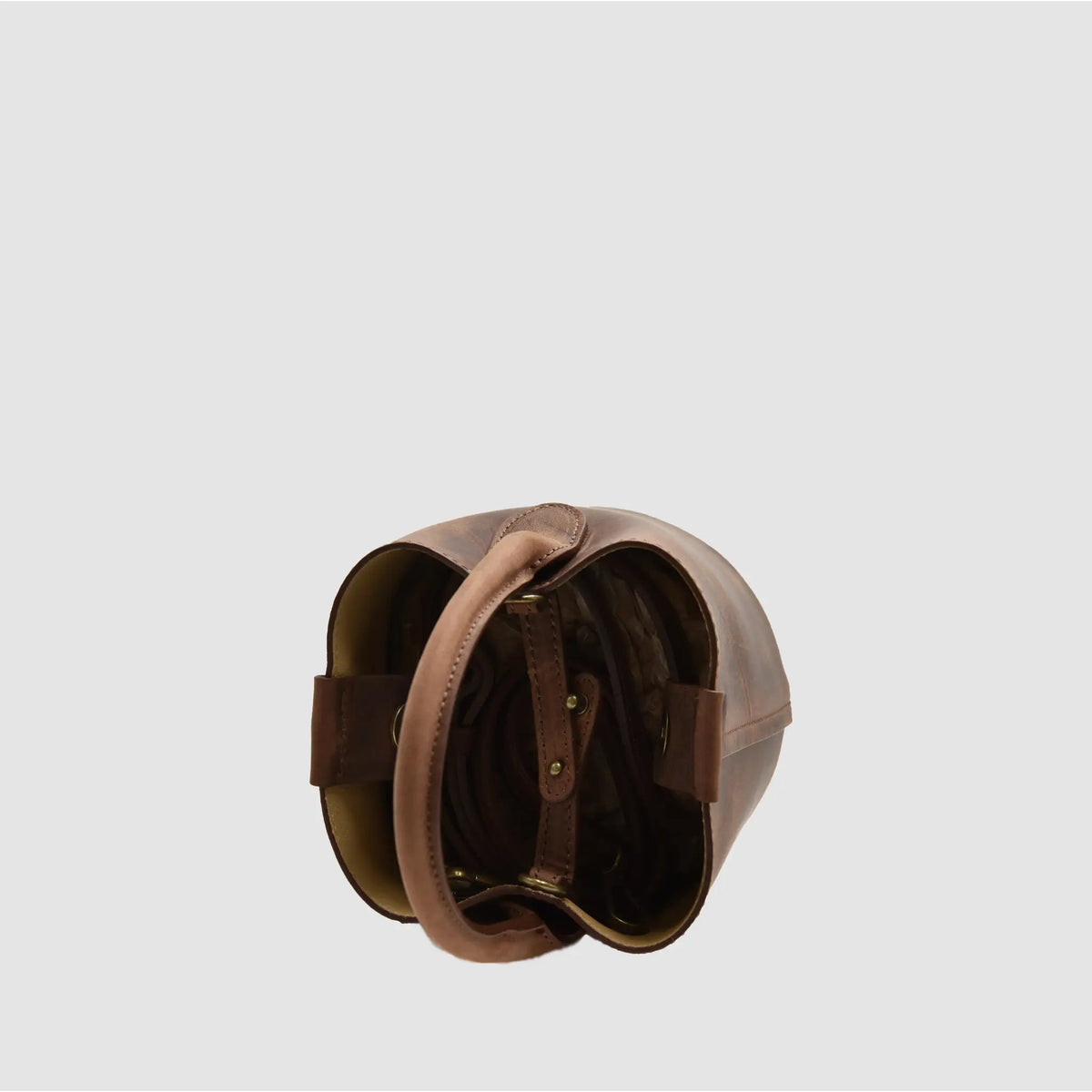 CLAP - Secchiello in Pelle “Crazy Horse” schiarente - WHISKEY - MIDMAIND™ | BRAND