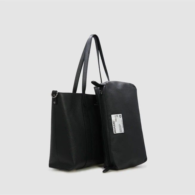 DOLLARO STRIPE - Shopper in pelle - NERO - MIDMAIND™ | BRAND