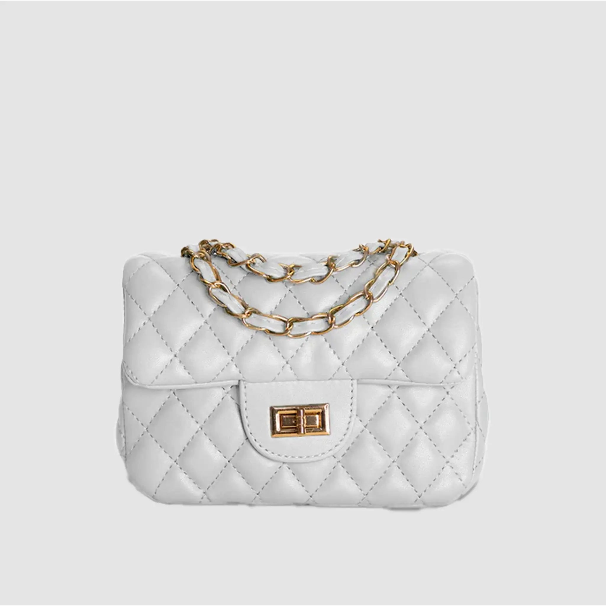 LINEA.7 S Borsa trapuntata a spalla piccola BIANCO LATTE MIDMAIND BRAND