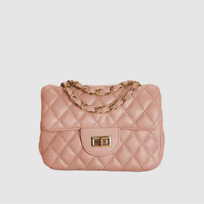 LINEA.7 - Borsa trapuntata a spalla piccola - ROSA ANTICO - MIDMAIND™ | BRAND