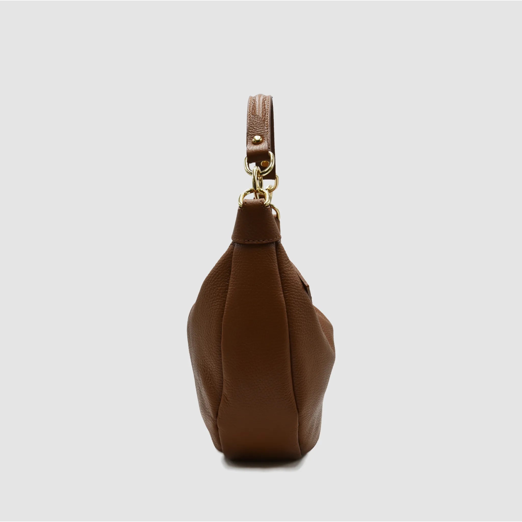 MIDMOON - Borsa a spalla hobo in pelle - CUOIO - MIDMAIND™ | BRAND