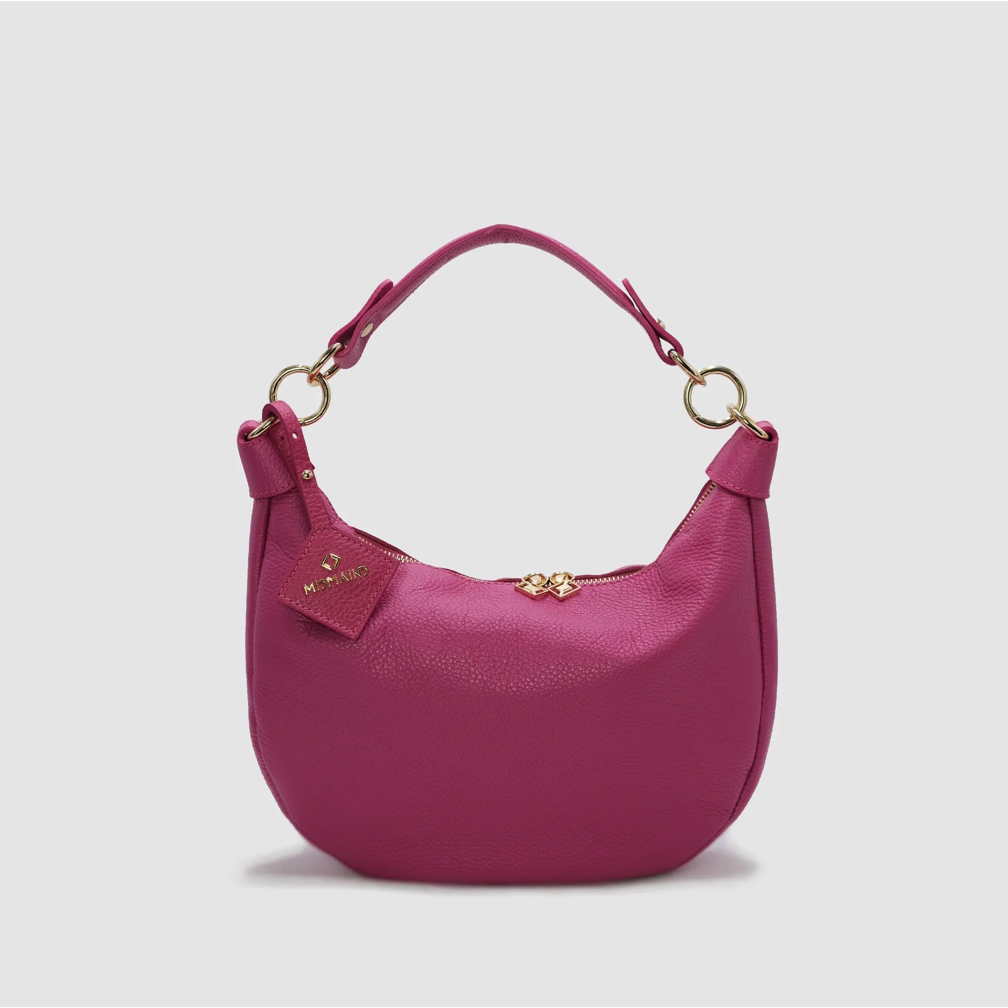 MIDMOON - Borsa a spalla hobo in pelle - FUCSIA - MIDMAIND™ | BRAND