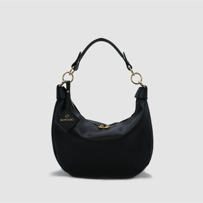 MIDMOON - Borsa a spalla hobo in pelle - NERO - MIDMAIND™ | BRAND