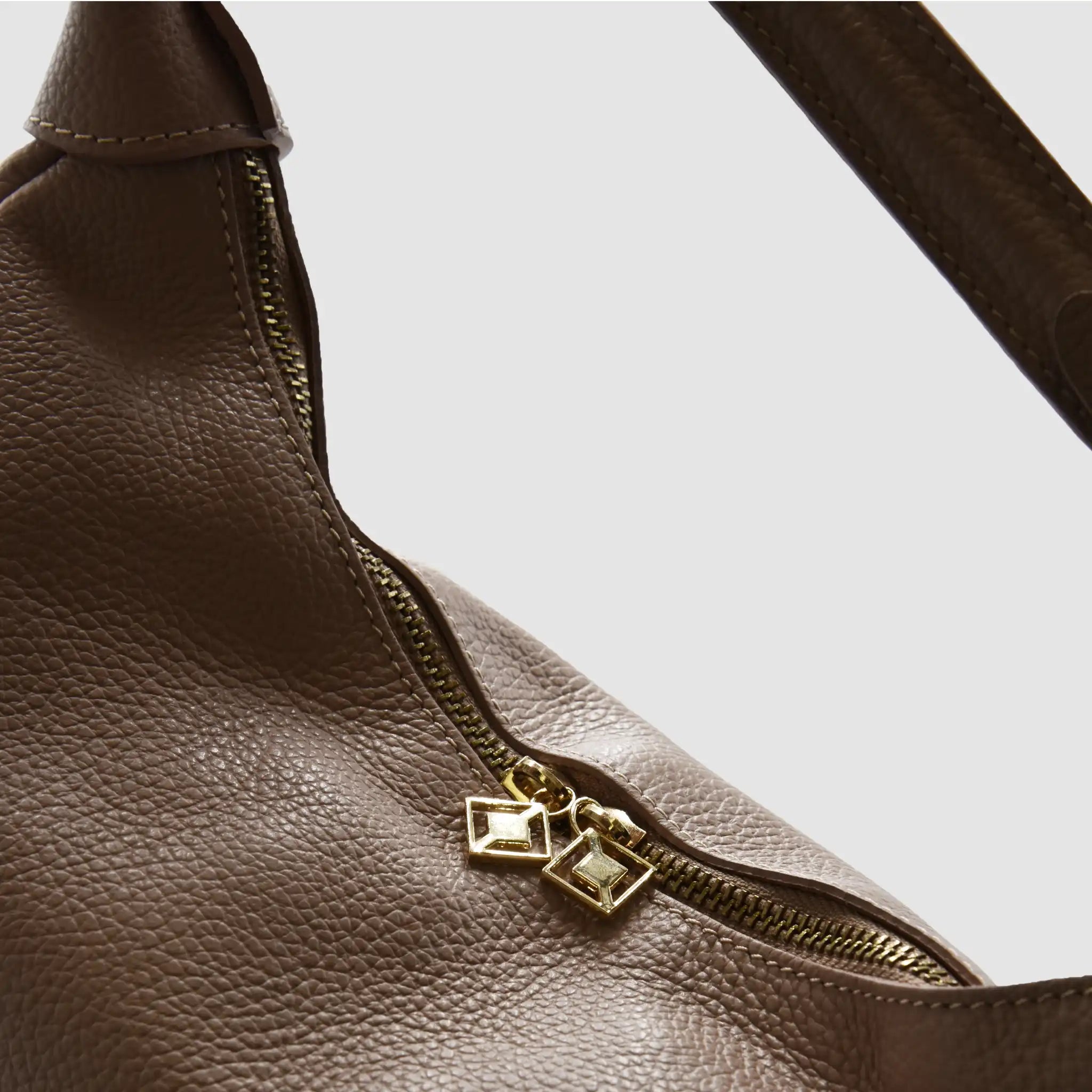 MIDMOON - Borsa a spalla hobo in pelle - ROSA ANTICO - MIDMAIND™ | BRAND