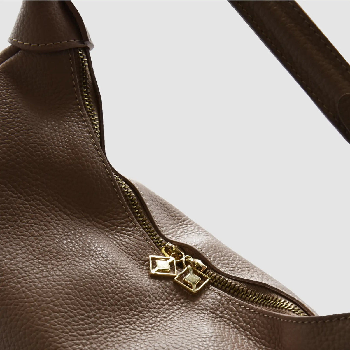 MIDMOON - Borsa a spalla hobo in pelle - ROSA ANTICO - MIDMAIND™ | BRAND