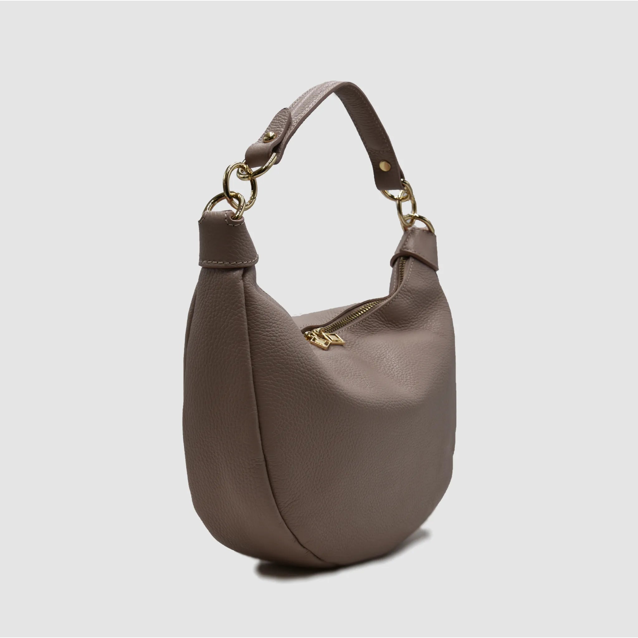 MIDMOON - Borsa a spalla hobo in pelle - ROSA ANTICO - MIDMAIND™ | BRAND