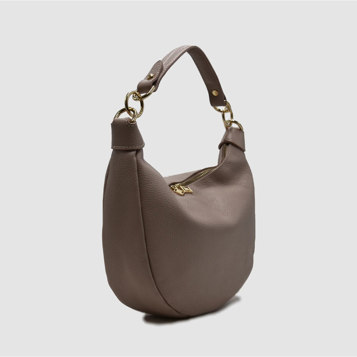 MIDMOON - Borsa a spalla hobo in pelle - ROSA ANTICO - MIDMAIND™ | BRAND