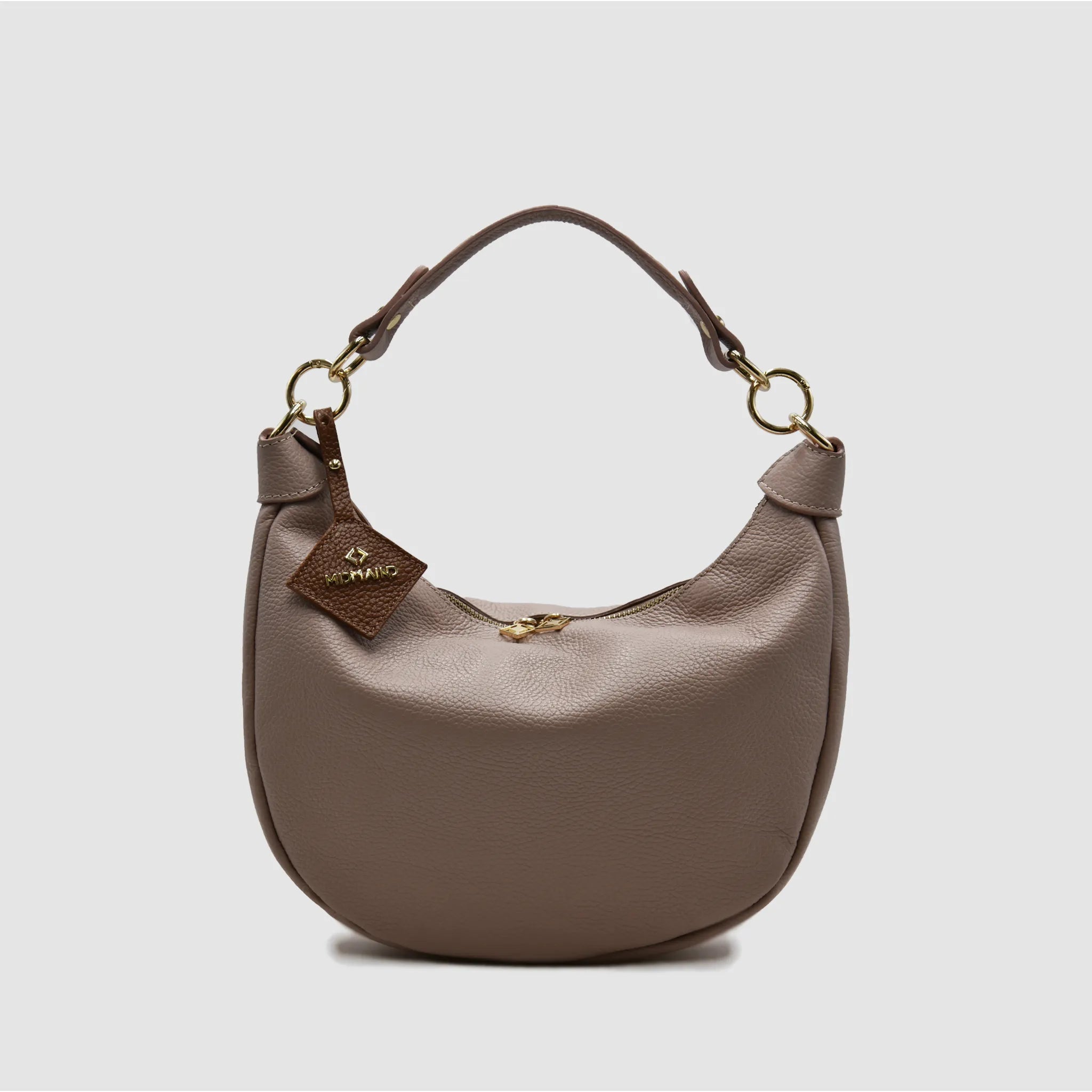 MIDMOON - Borsa a spalla hobo in pelle - ROSA ANTICO - MIDMAIND™ | BRAND