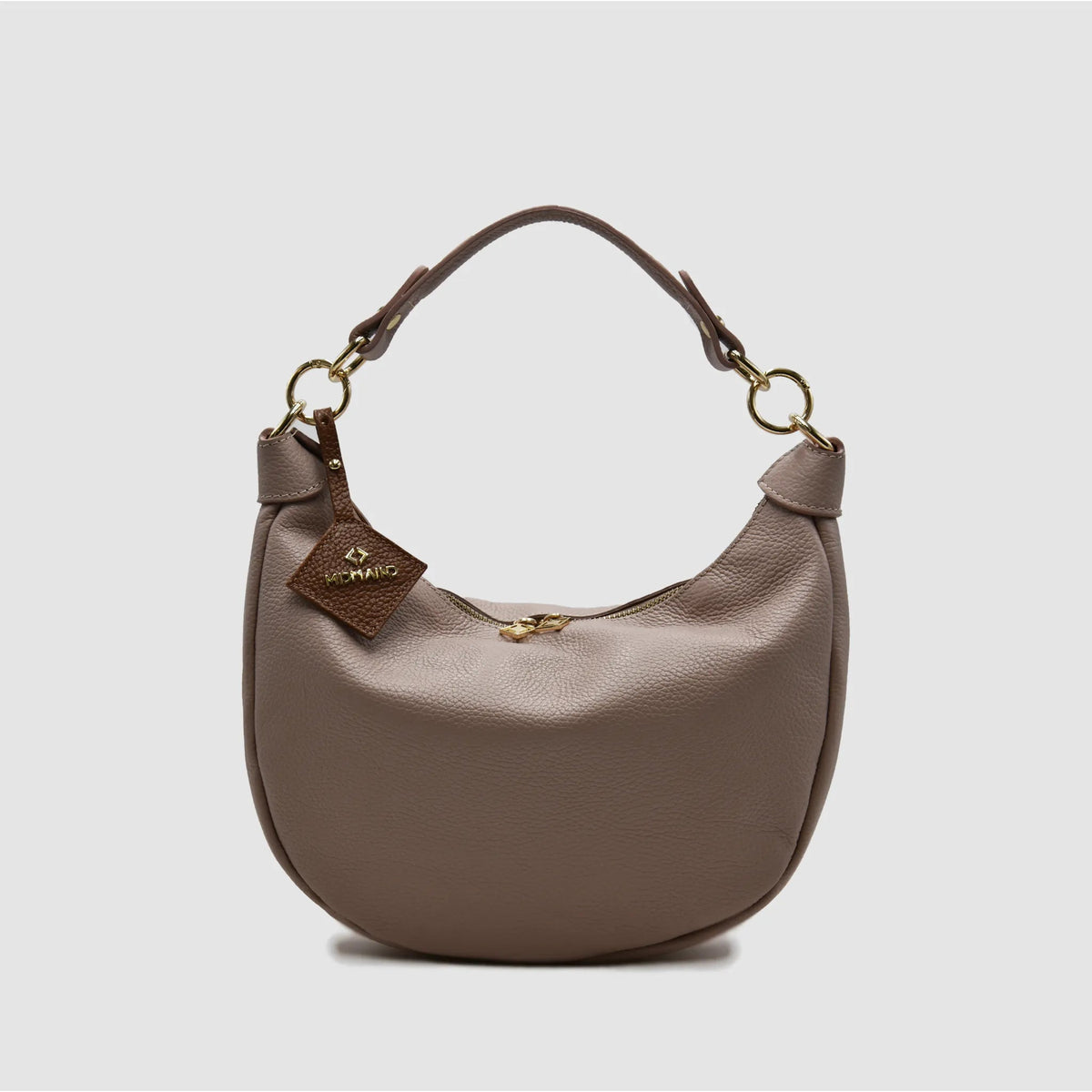 MIDMOON - Borsa a spalla hobo in pelle - ROSA ANTICO - MIDMAIND™ | BRAND