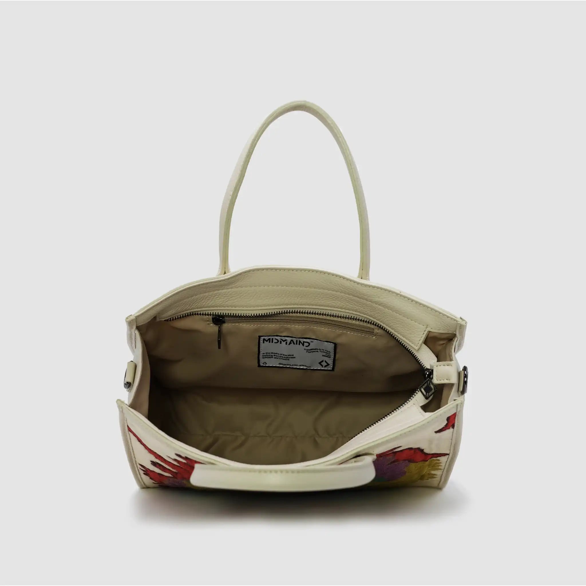 ORDER BLOOM - Borsa city Shopper in Pelle & Tessuto - Limited Edition - MIDMAIND™ | BRAND