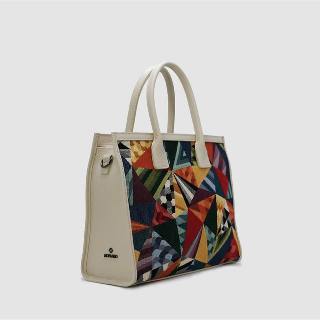 ORDER PABLO - Borsa city Shopper in Pelle & Tessuto - Limited Edition - MIDMAIND™ | BRAND