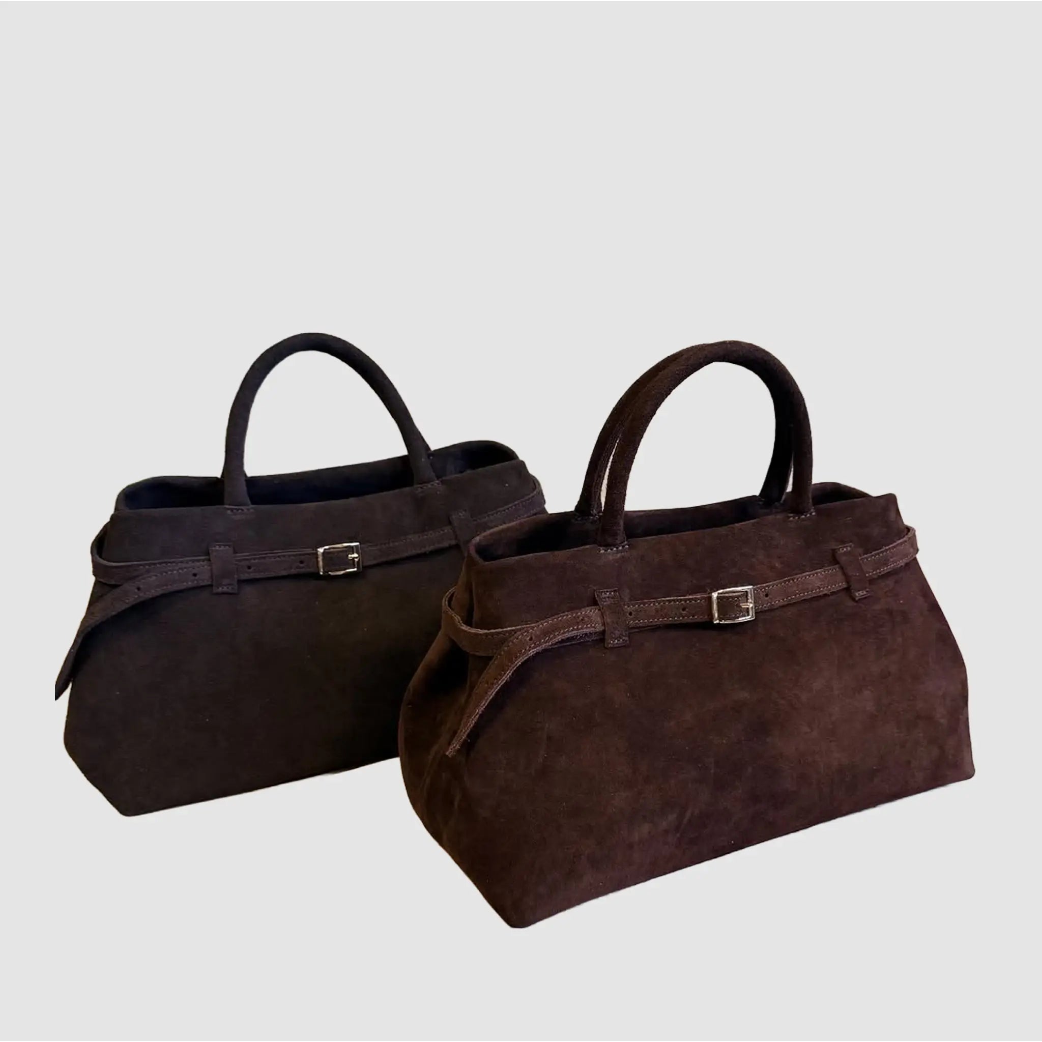 PASS - Borsa in Pelle Suede - TESTA DI MORO - MIDMAIND™ | BRAND