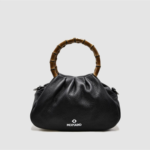 PETITE - Borsa a mano Bamboo in pelle - NERO - MIDMAIND™ | BRAND