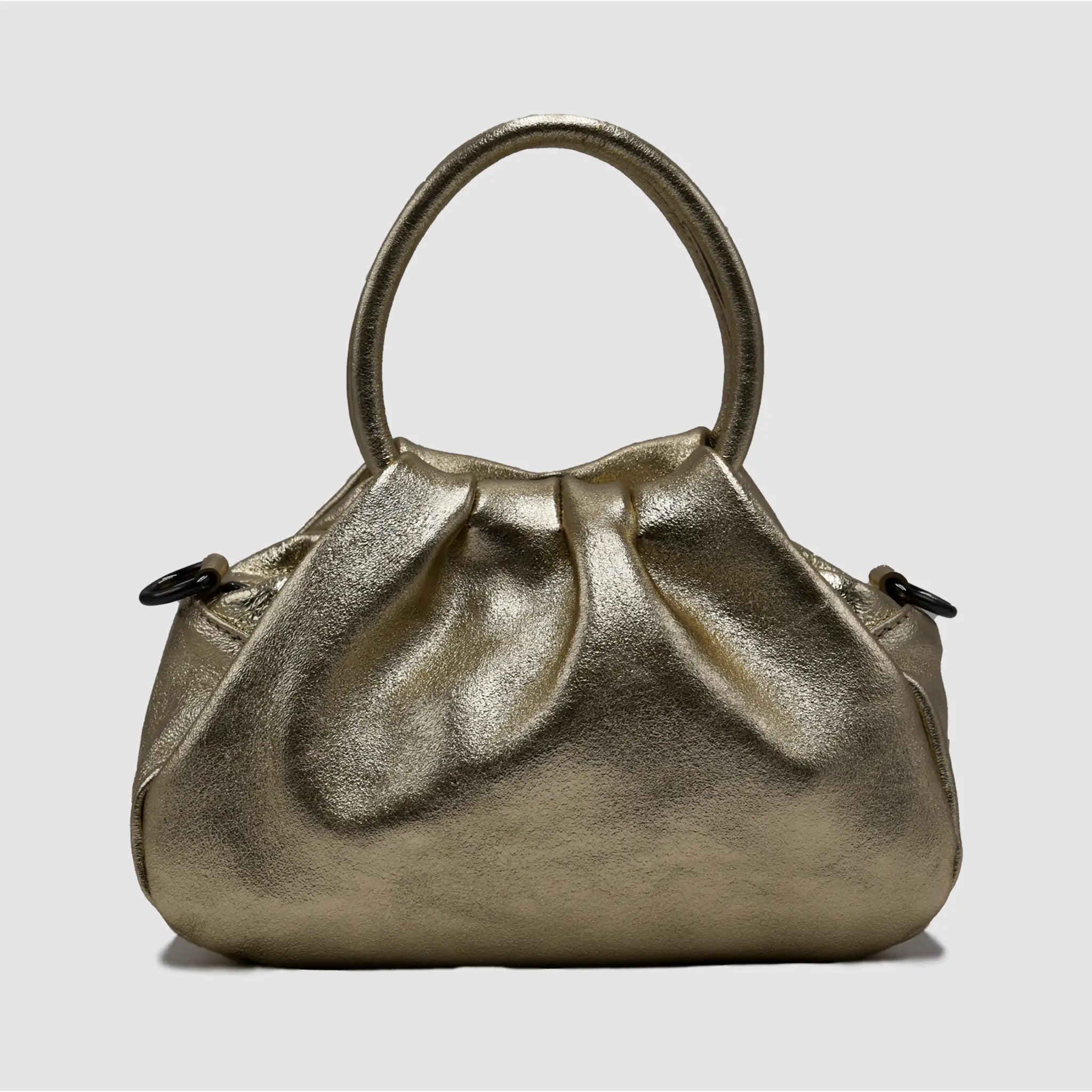 PETITE L - Borsa a mano in pelle - GOLD - MIDMAIND™ | BRAND