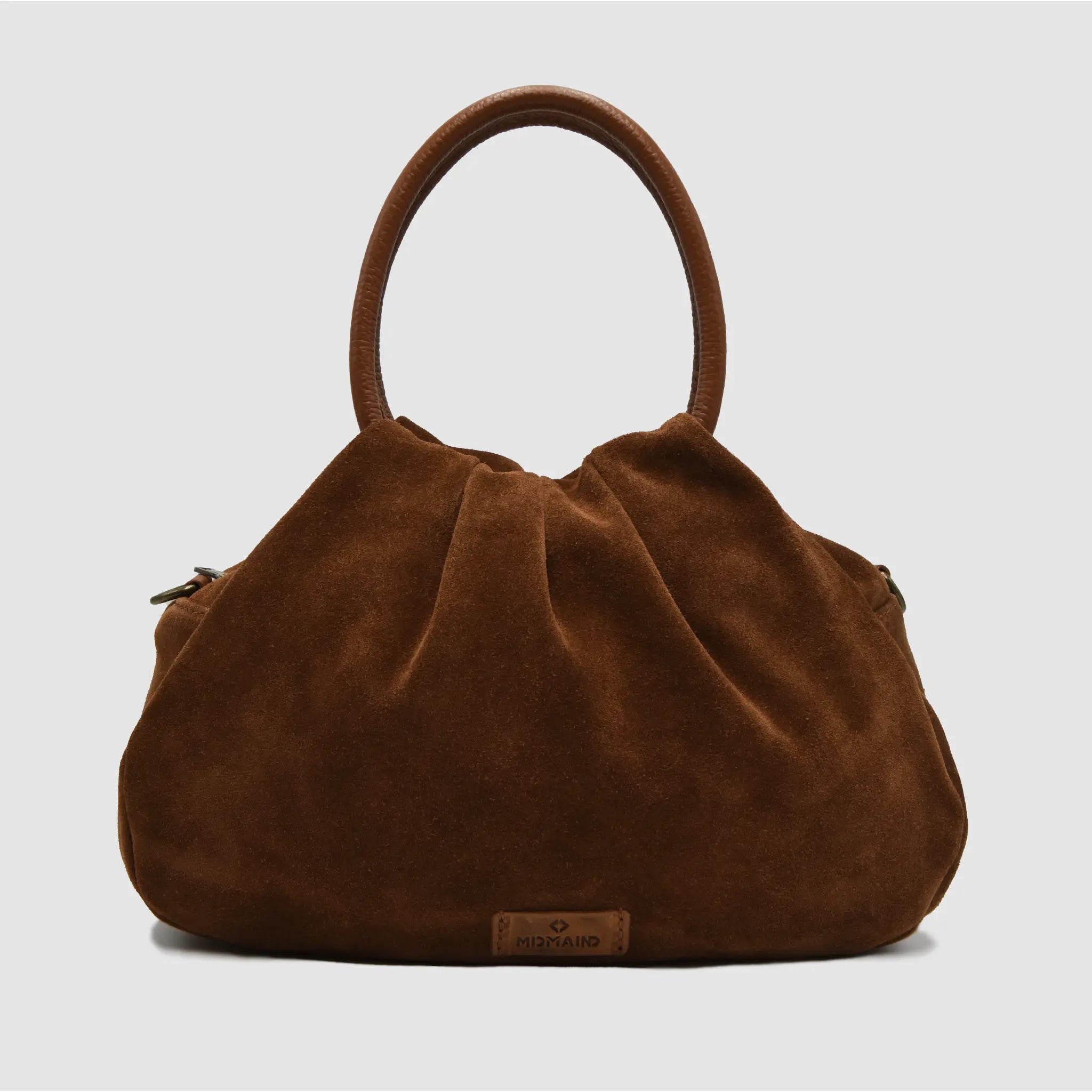 PETITE L - Borsa a mano in Pelle Suede - CANNELLA - MIDMAIND™ | BRAND