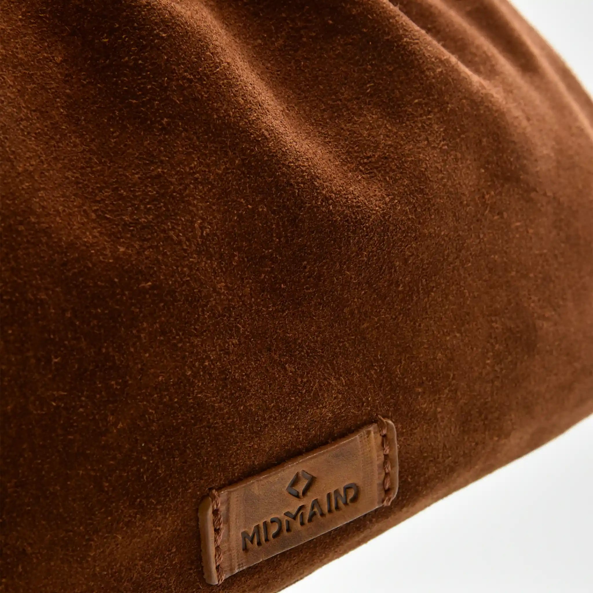 PETITE L - Borsa a mano in Pelle Suede - CANNELLA - MIDMAIND™ | BRAND