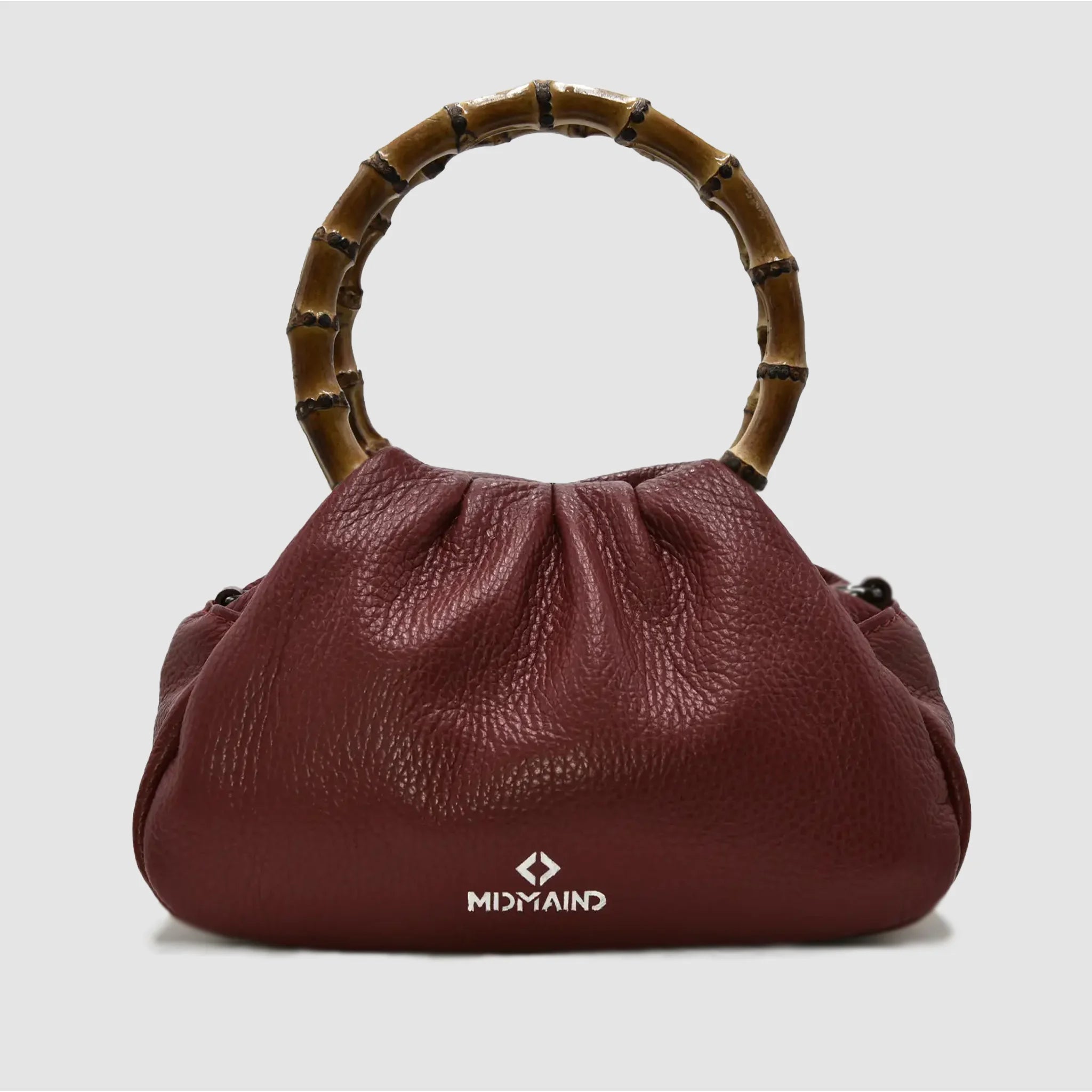 PETITE M BAMBOO - Borsa a mano Bamboo in pelle - BORDEAUX - MIDMAIND™ | BRAND