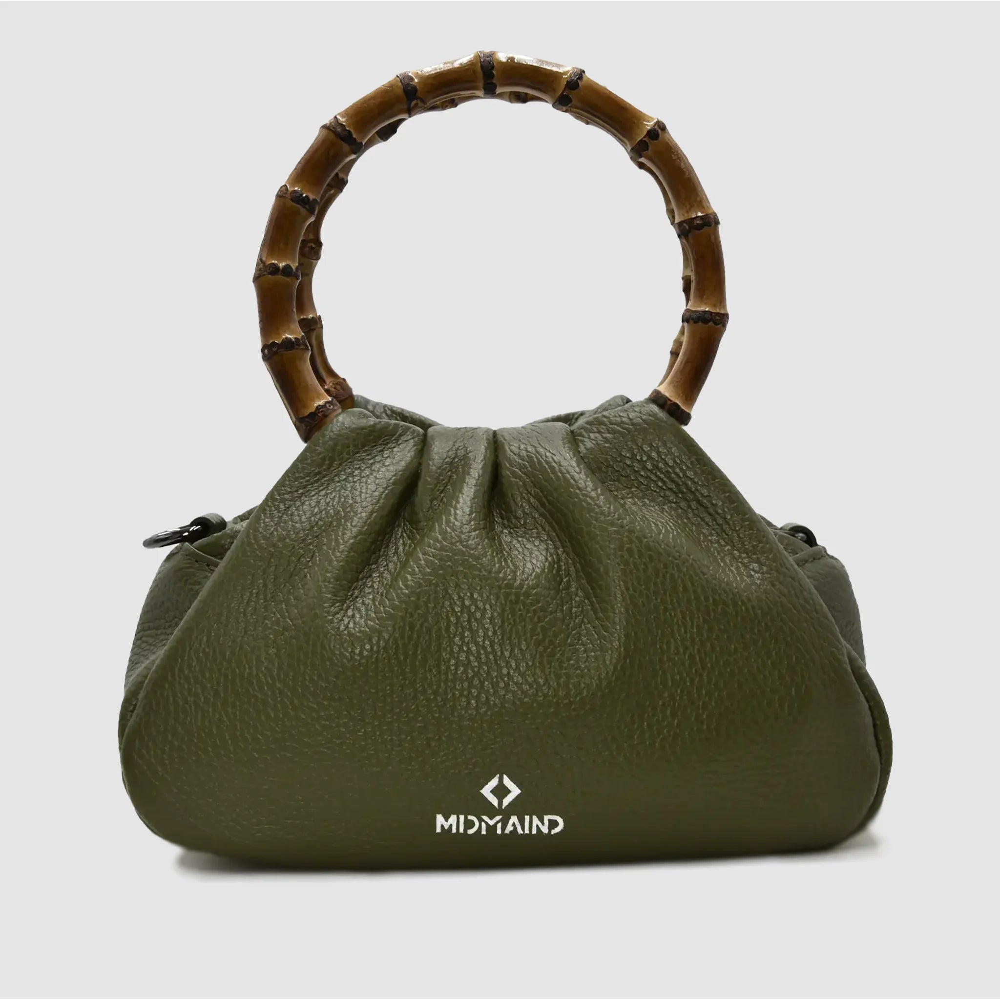 PETITE M BAMBOO - Borsa a mano Bamboo in pelle - VERDE MILITARE - MIDMAIND™ | BRAND