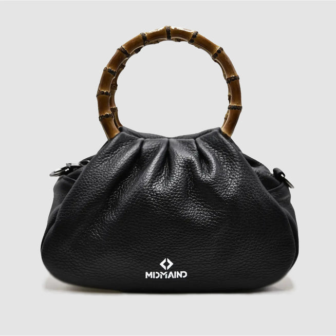 PETITE M - Borsa a mano Bamboo in pelle - NERO - MIDMAIND™ | BRAND