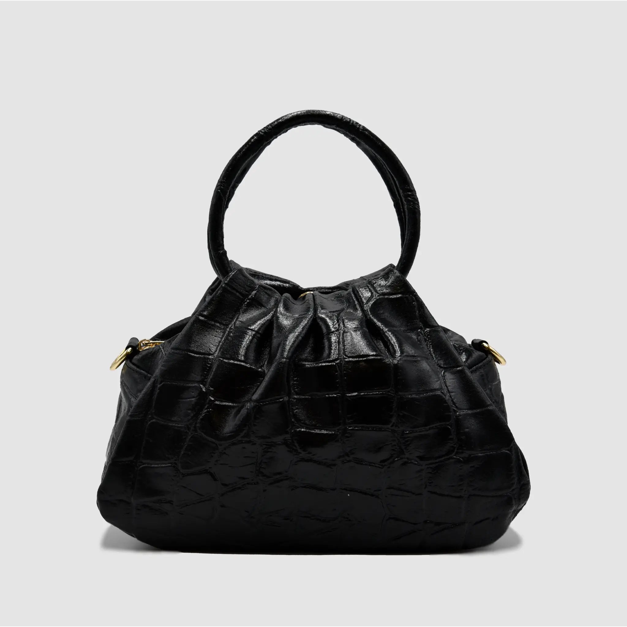PETITE M - Borsa a mano in Pelle Cocco - NERO - MIDMAIND™ | BRAND