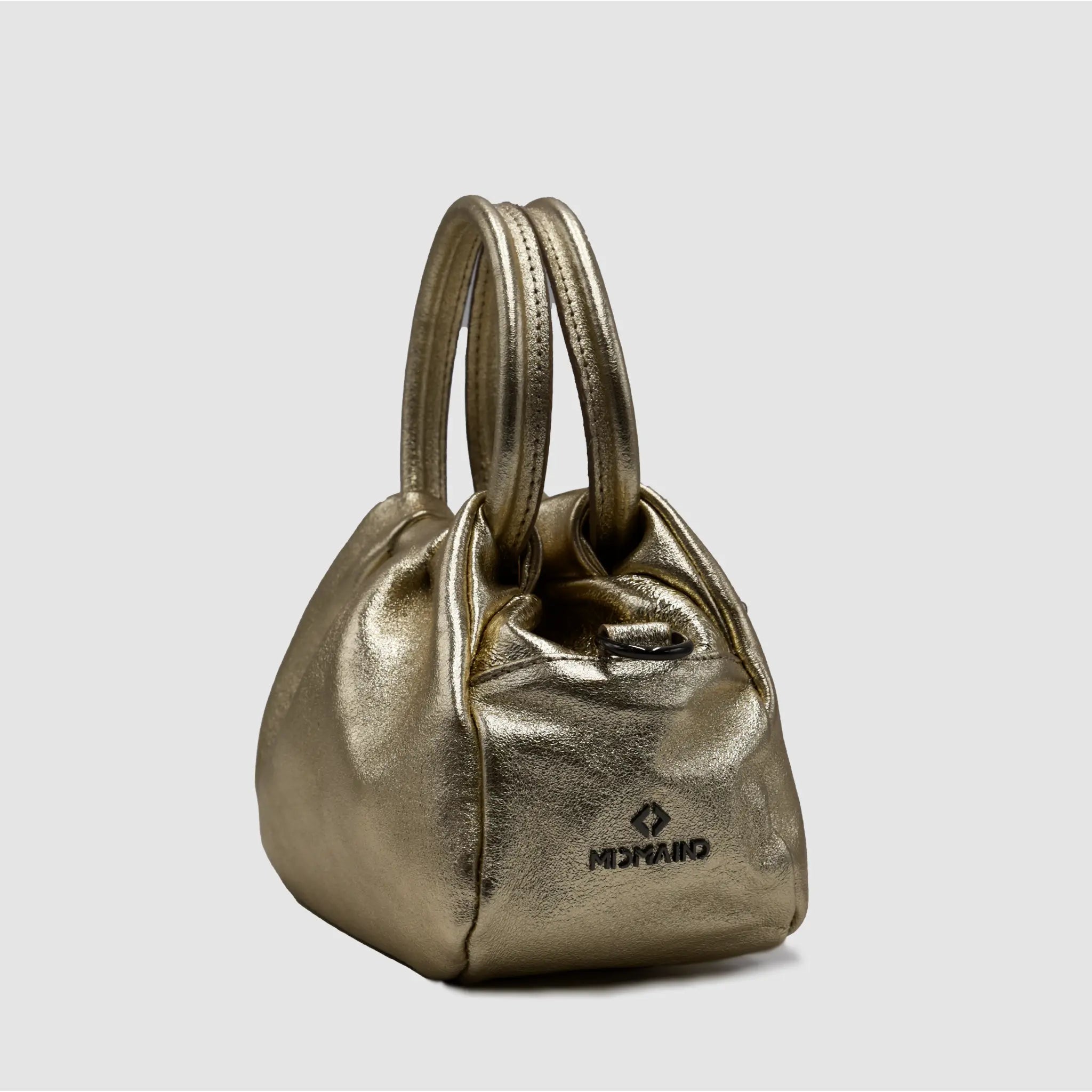 PETITE M - Borsa a mano in pelle - GOLD - MIDMAIND™ | BRAND