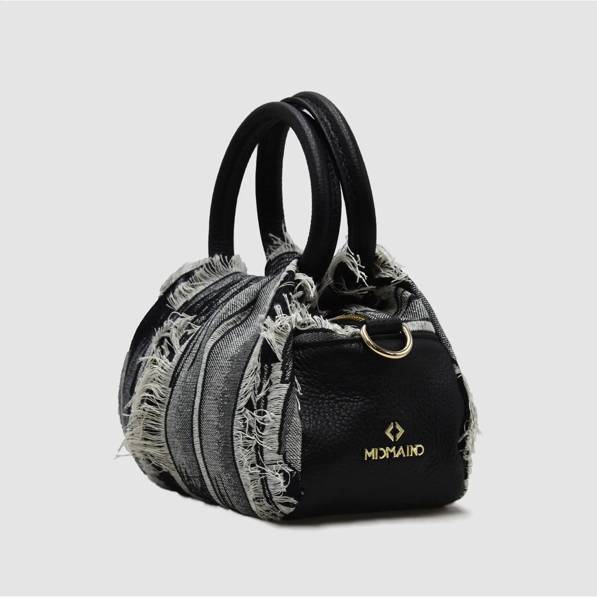 PETITE M - Borsa a mano in Pelle & Jeans - RIPPED - MIDMAIND™ | BRAND