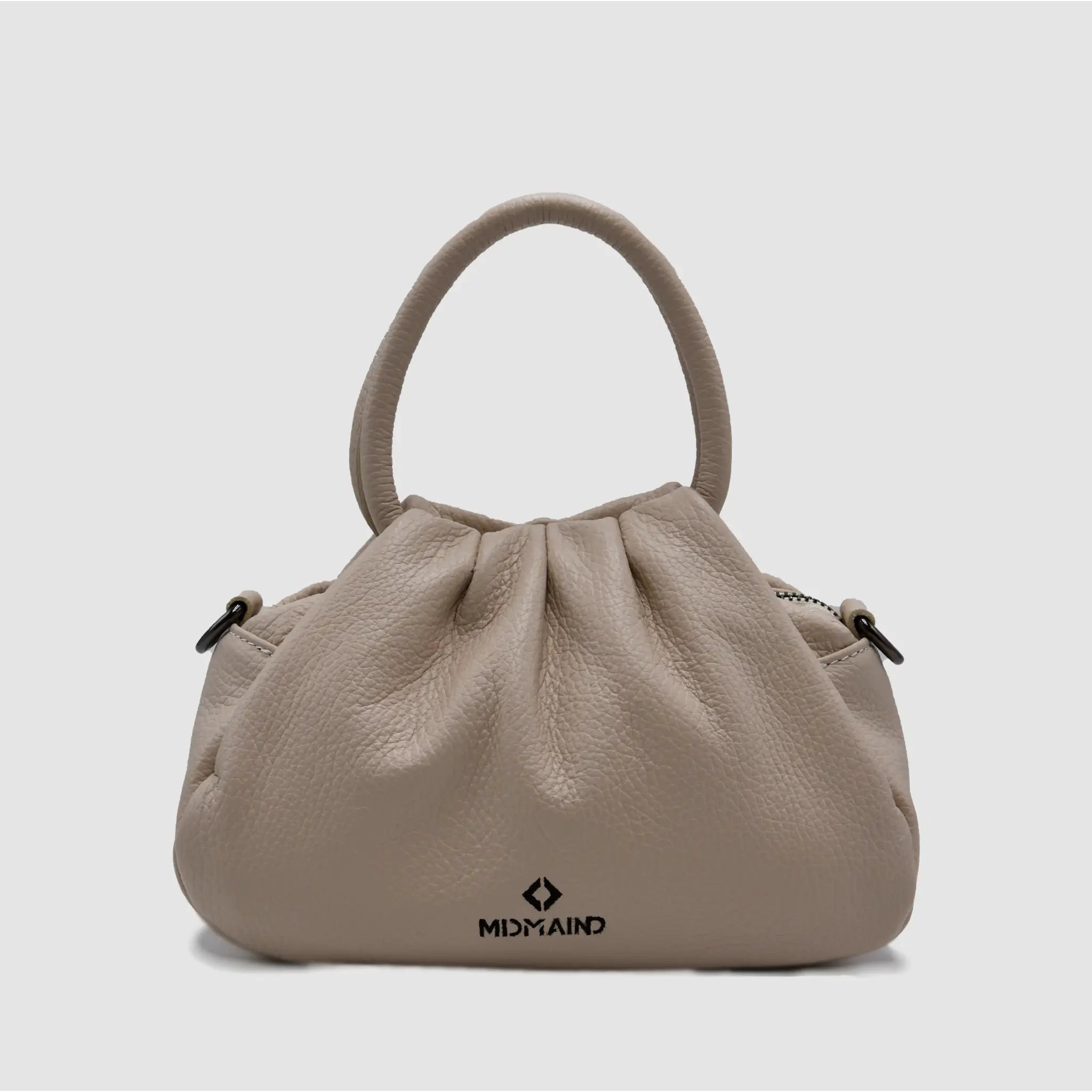 PETITE M - Borsa a mano in pelle martellata - CREMA - MIDMAIND™ | BRAND