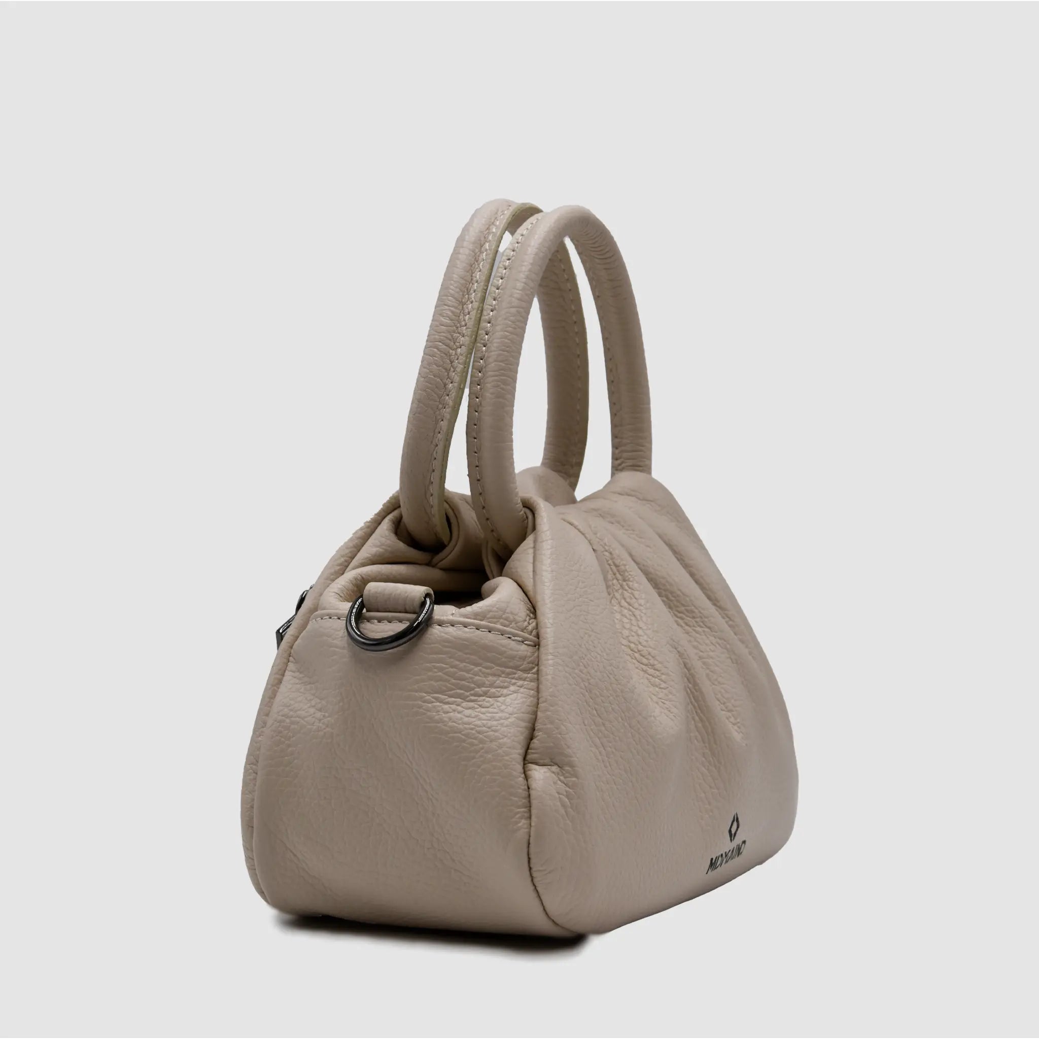 PETITE M - Borsa a mano in pelle martellata - CREMA - MIDMAIND™ | BRAND