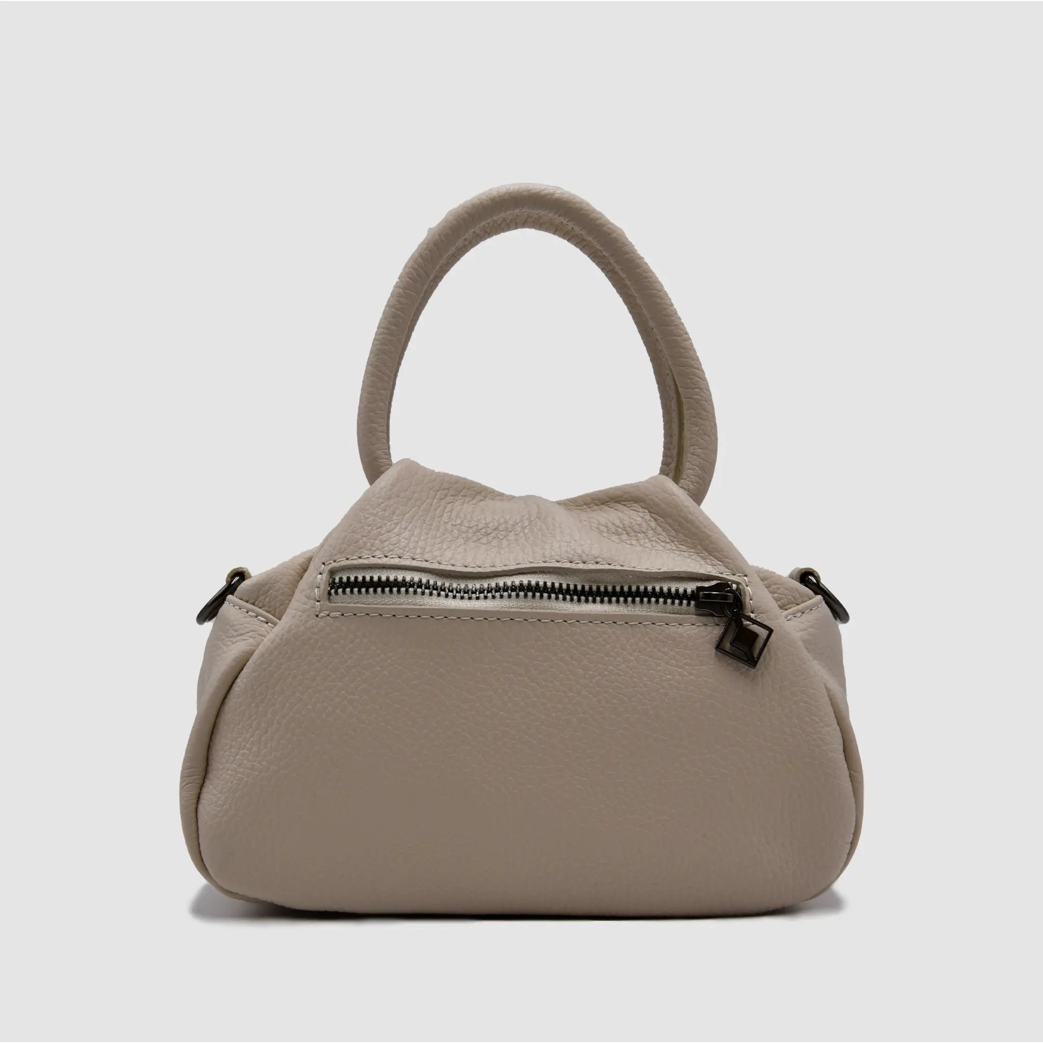 PETITE M - Borsa a mano in pelle martellata - CREMA - MIDMAIND™ | BRAND