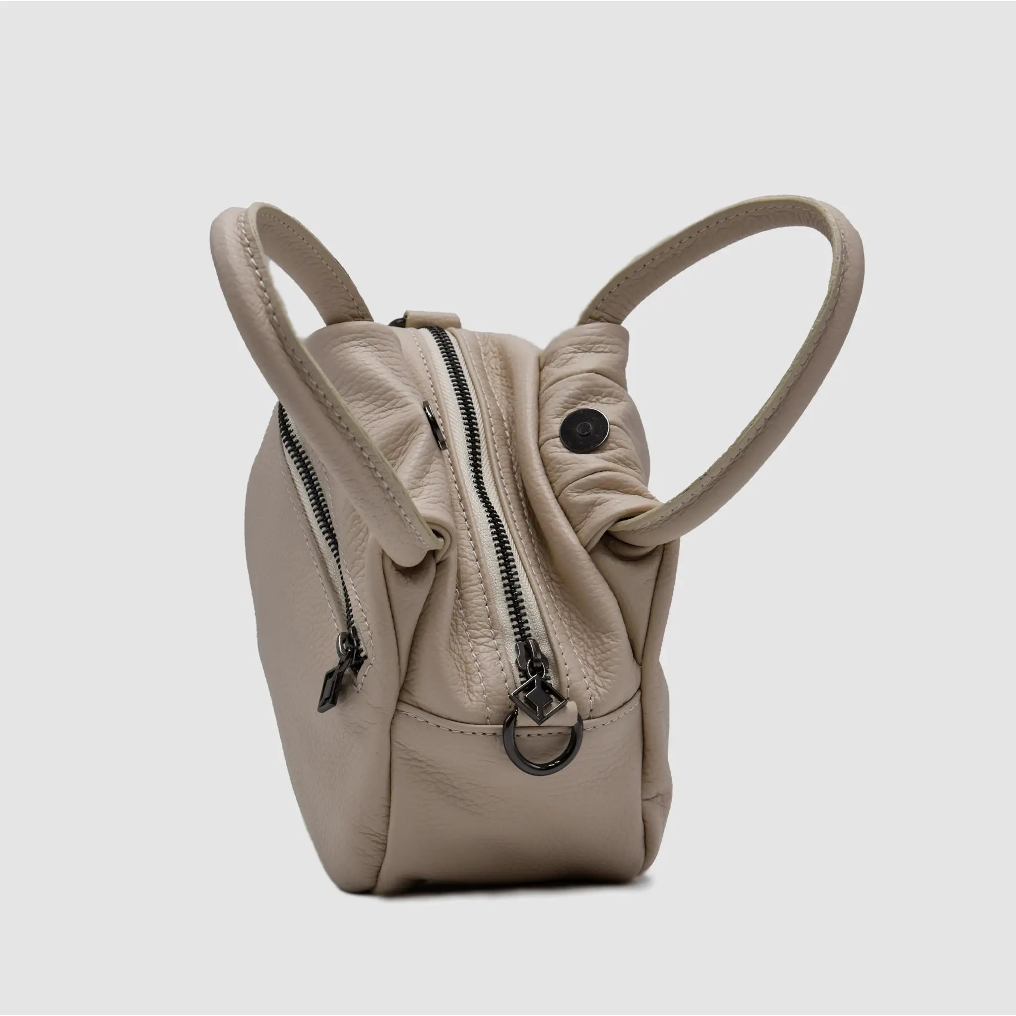 PETITE M - Borsa a mano in pelle martellata - CREMA - MIDMAIND™ | BRAND