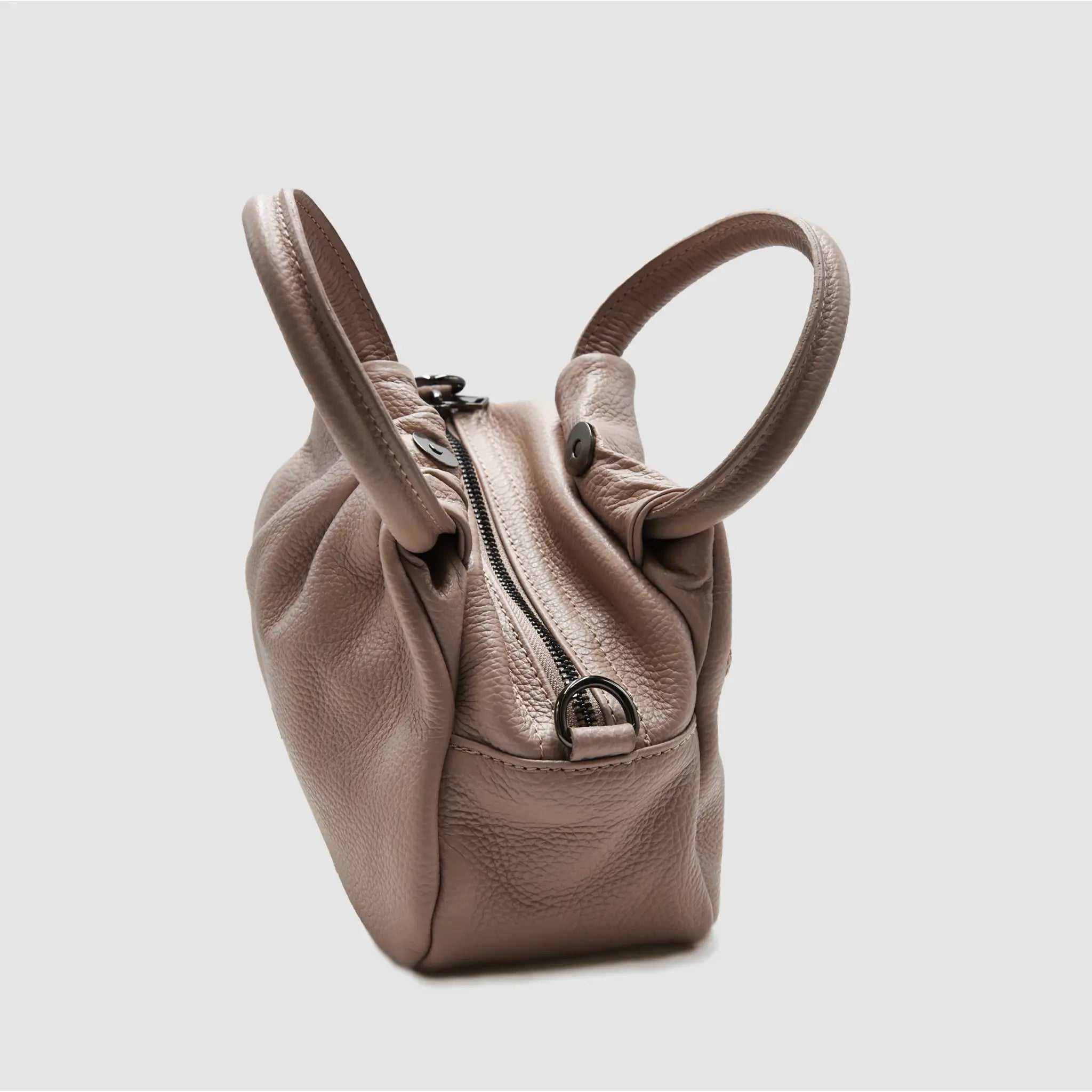 PETITE M - Borsa a mano in pelle martellata - ROSA ANTICO - MIDMAIND™ | BRAND